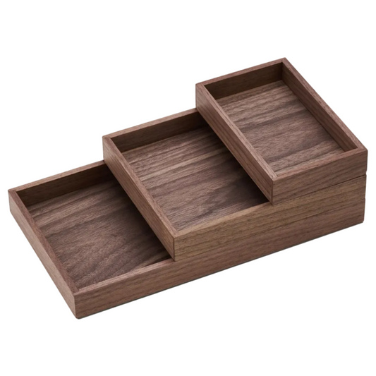 Valet Tray | Solid Walnut Organizational Caddy