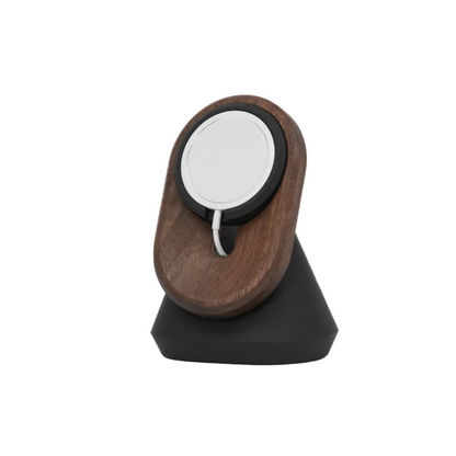 MagSafe iPhone Stand | Solid Walnut & Steel
