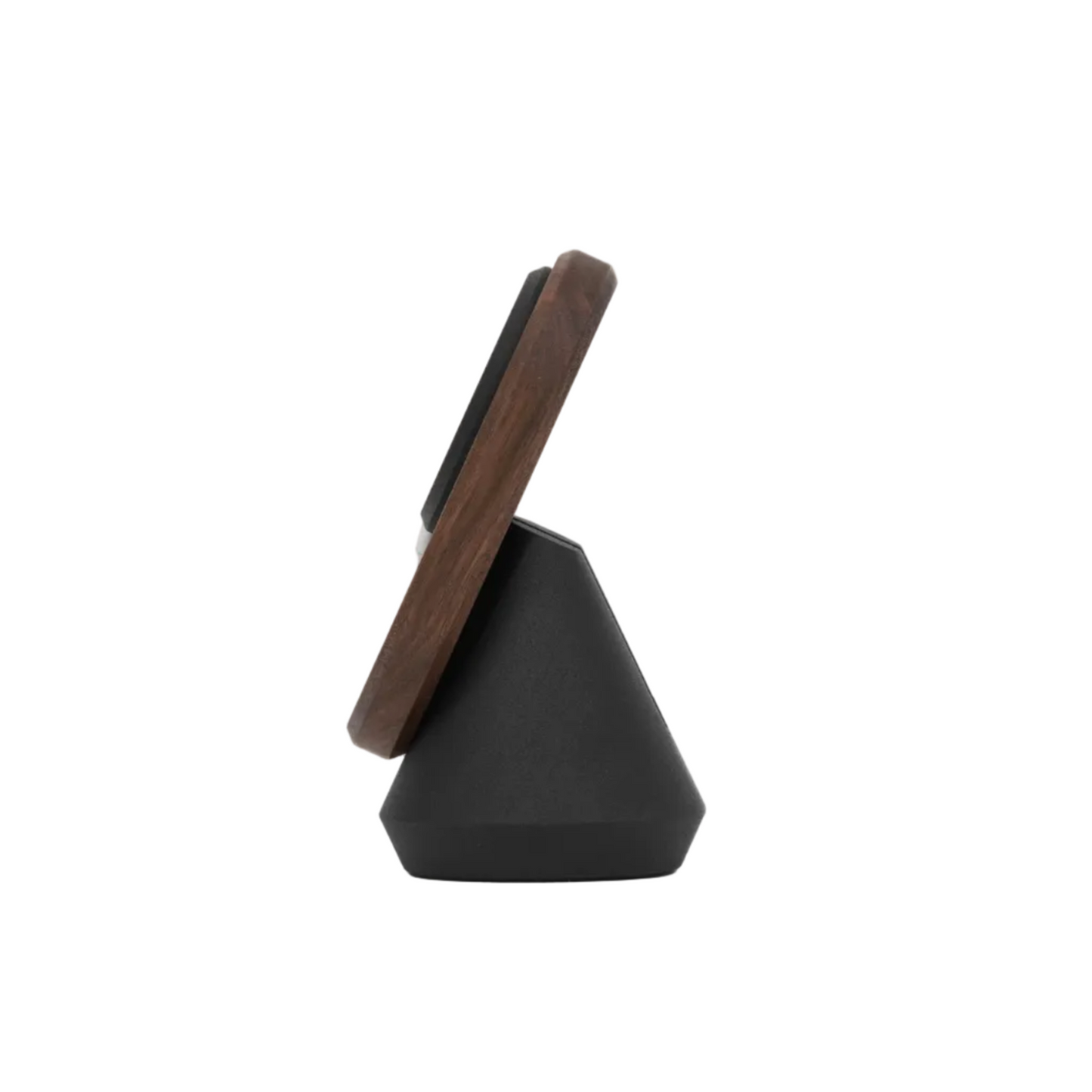 MagSafe iPhone Stand | Solid Walnut & Steel
