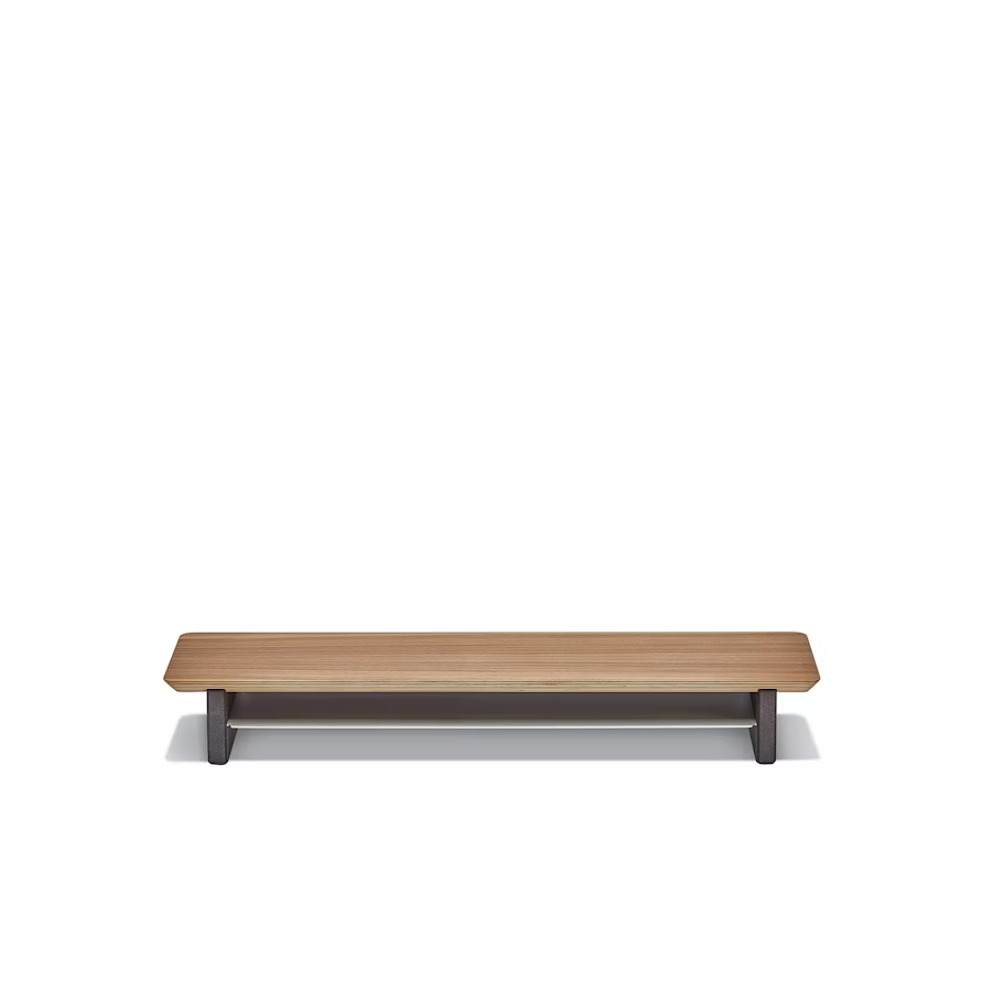 Walnut Plywood Desk Shelf | Modular Ergonomic Monitor Riser
