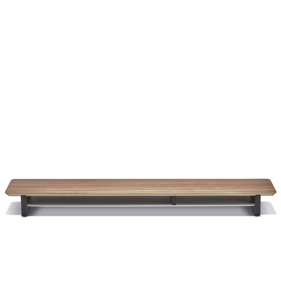 Walnut Plywood Desk Shelf | Modular Ergonomic Monitor Riser