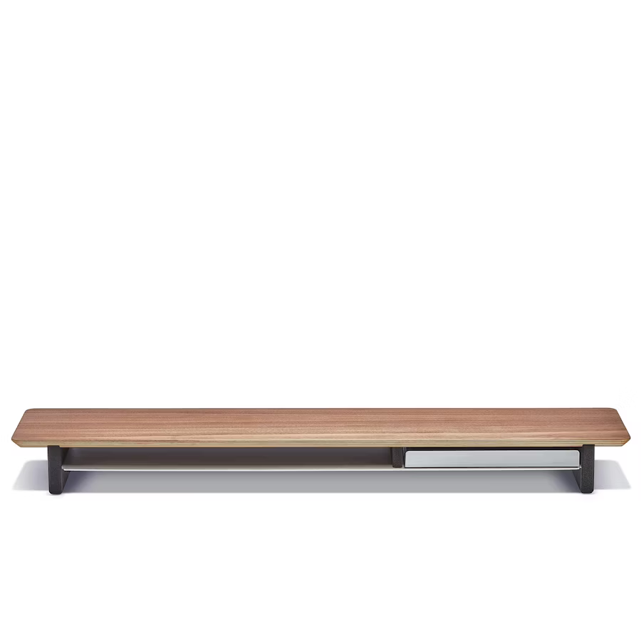 Walnut Plywood Desk Shelf | Modular Ergonomic Monitor Riser