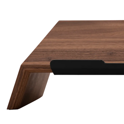 Solid Walnut Laptop Stand | Handcrafted Ergonomic Riser (Medium/Large)