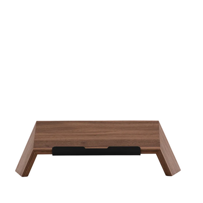 Solid Walnut Laptop Stand | Handcrafted Ergonomic Riser (Medium/Large)