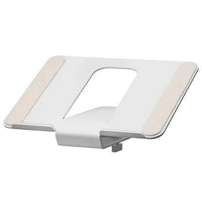 Desk Shelf Laptop Mount | Minimalist Space-Saving Riser (Medium/Large White)