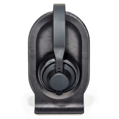 Blackened Walnut Headphone Stand | Solid Wood & Steel Display