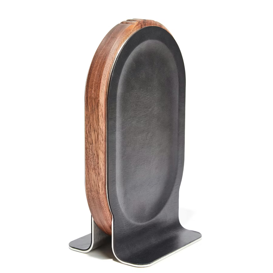 Walnut Headphone Stand | Solid American Walnut & Steel Display