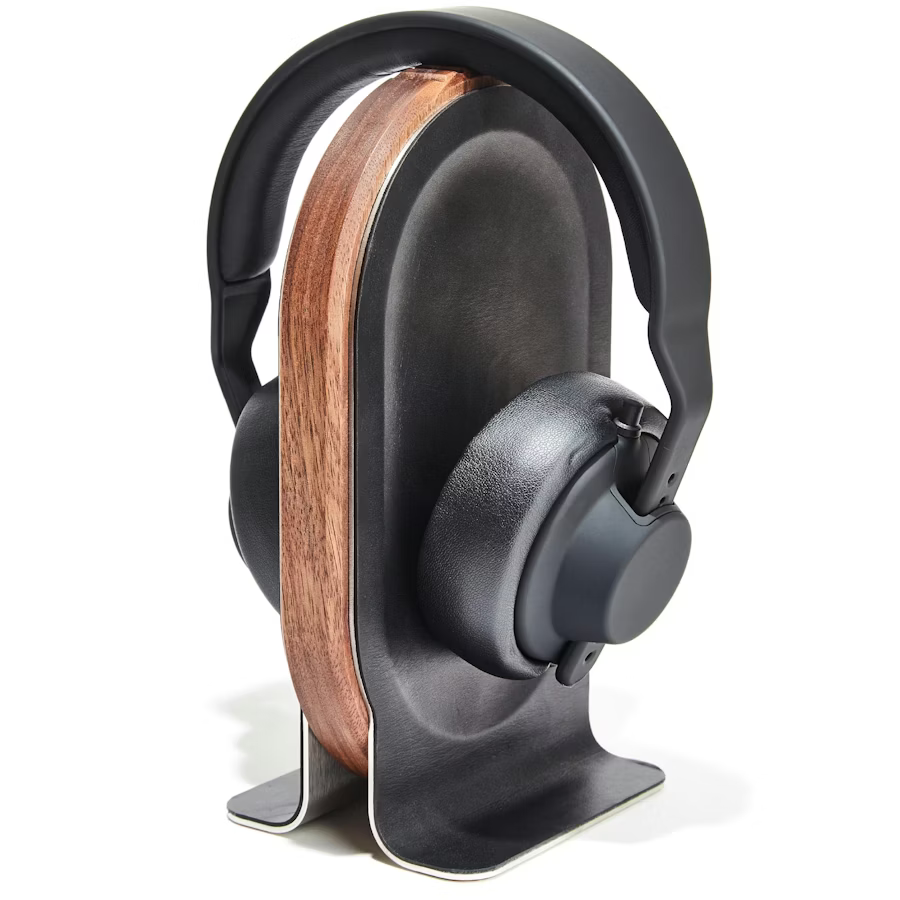 Walnut Headphone Stand | Solid American Walnut & Steel Display