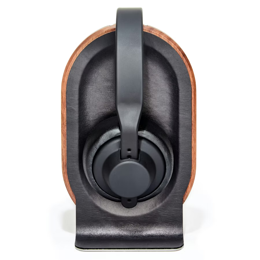Walnut Headphone Stand | Solid American Walnut & Steel Display