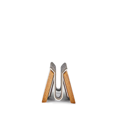 Oak MacBook Dock | Vertical Laptop Stand with German Wool Felt