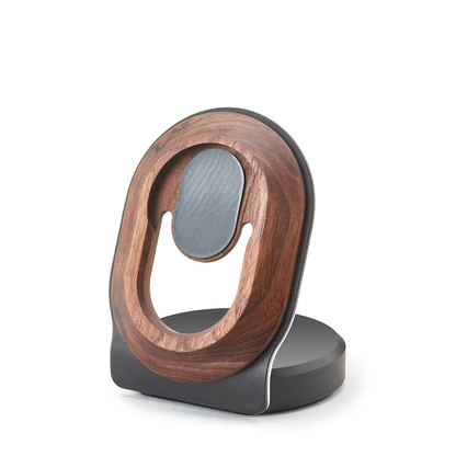 Walnut MagSafe Charging Stand | Solid Wood & Steel