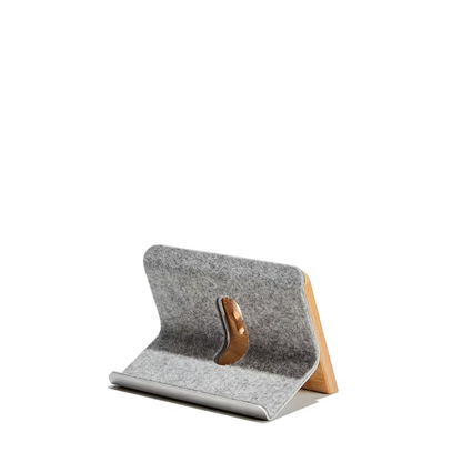 Maple iPad Stand | Solid Hardwood & Stainless Steel Tablet Holder