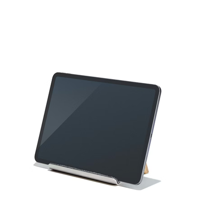 Oak iPad Stand | Solid Hardwood & Stainless Steel Tablet Holder