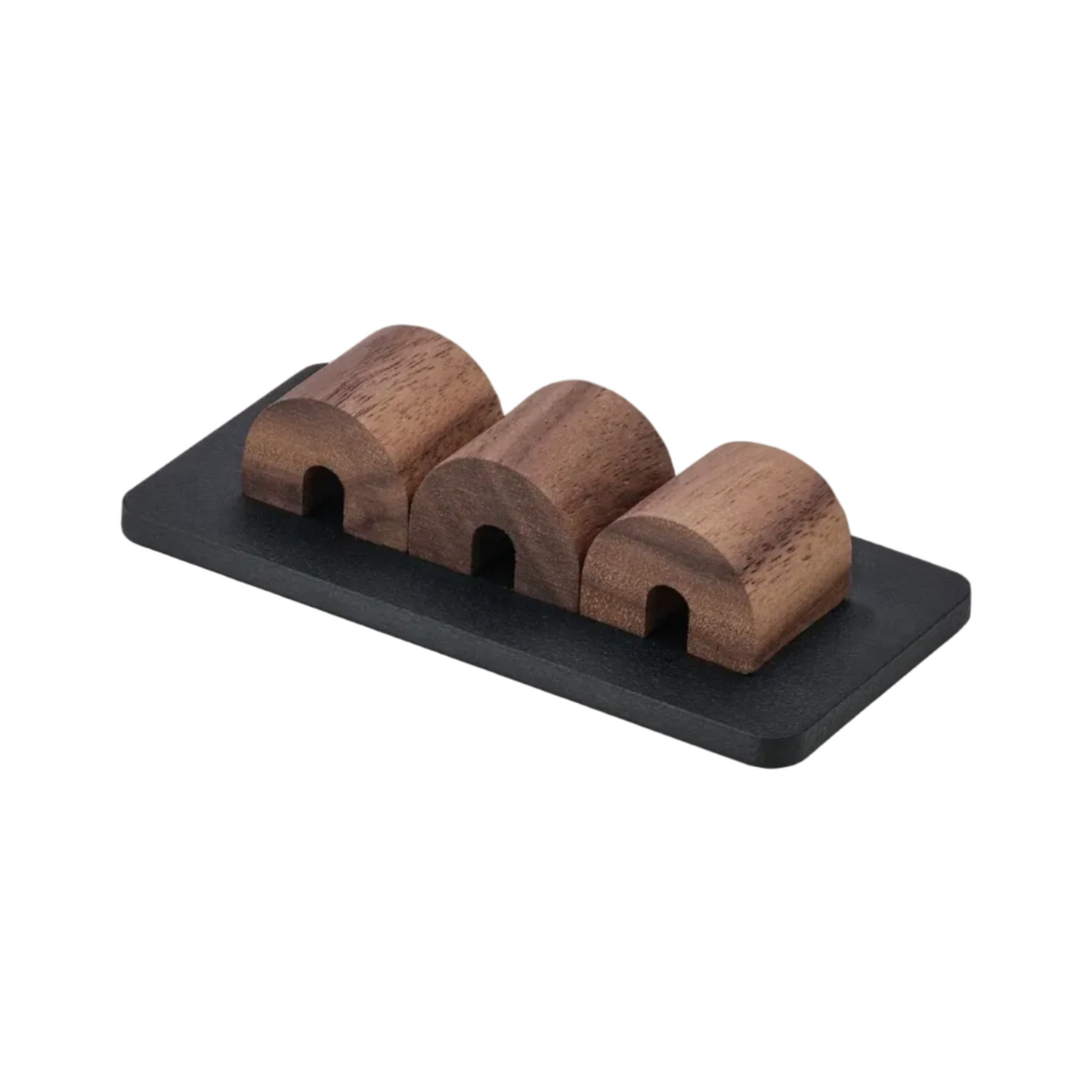 Magnetic Cable Organizer | Solid Walnut (Black / White Edition)